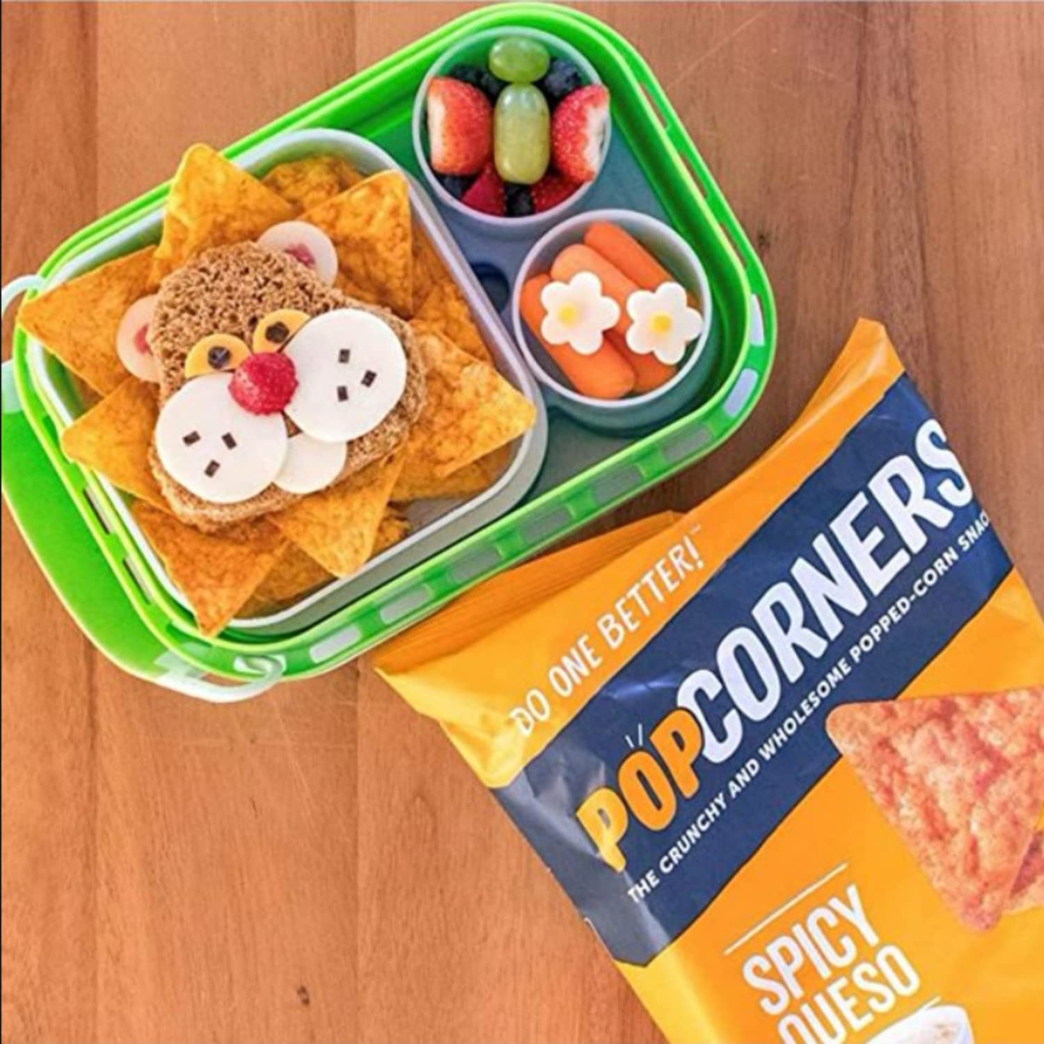 Gluten Free Popped Corn Snacks Variety Pack - Kettle Corn, Spicy Queso, Sea Salt & White Cheddar (7 Count, 1 oz Bags) | Healthy On-The-Go Snack for Office, School & Movie Nights