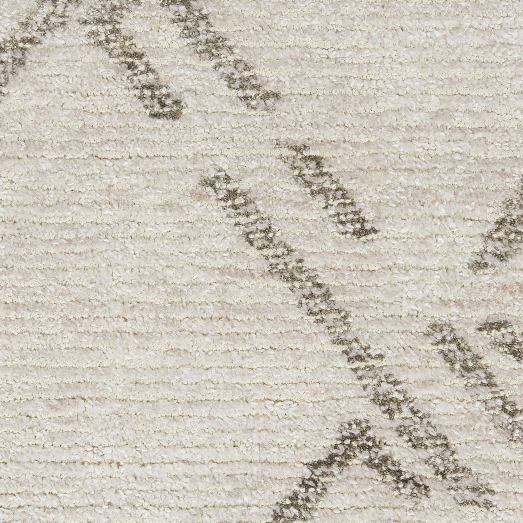 Nourison Venosa Modern Ivory/Grey 2'3