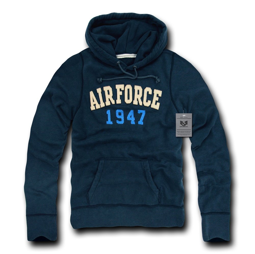 Rapiddominance Air Force Standard Pullover Hoodie - Military Style Fleece Sweatshirt for Men & Women | Comfortable & Warm for Outdoor Activities, Workouts, and Casual Wear