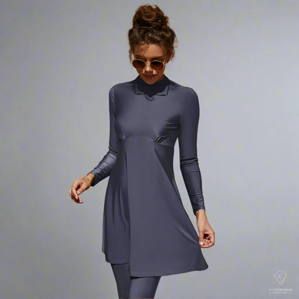 Modest Muslim Swimwear for Women - Full Coverage Burqini Swimsuit with UV Protection for Beach & Pool Activities | Islamic Beachwear for Swimming, Surfing & Water Sports