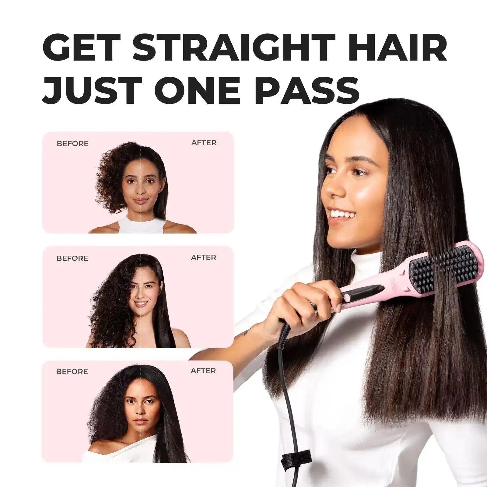 TYMO Ionic Pink Hair Dryer - Professional Salon Blow Dryer with Negative Ion Technology for Frizz-Free, Shiny Hair | Perfect for Home & Salon Use