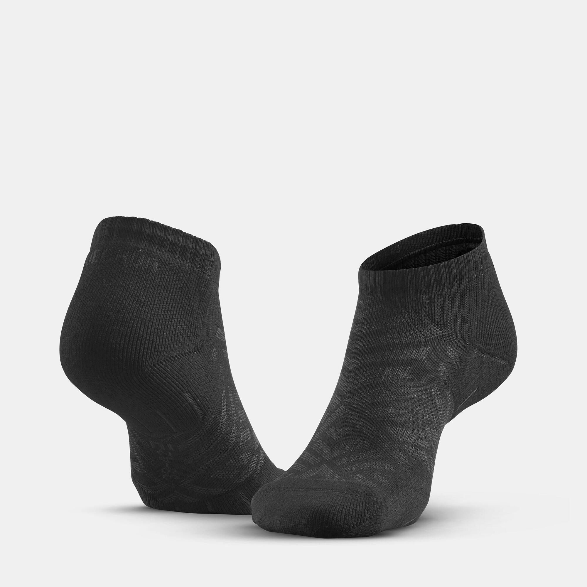 Quechua Hike 100 Low Cut Hiking Socks 2-Pack - Breathable & Cushioned for Outdoor Adventures - Perfect for Trail Running, Camping and Mountain Climbing