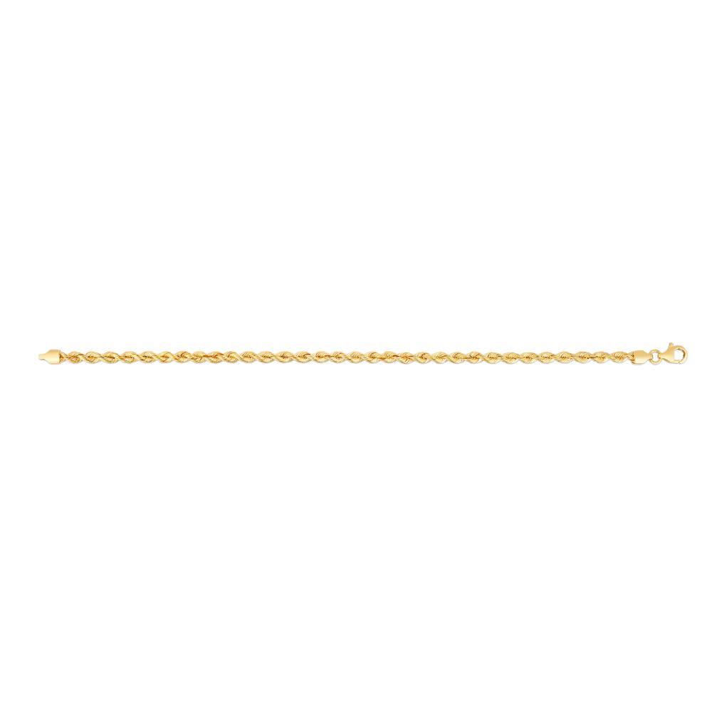 14K Gold 3mm Silk Rope Chain Necklace for Women - Elegant Dainty Jewelry Gift for Birthday, Anniversary & Everyday Wear