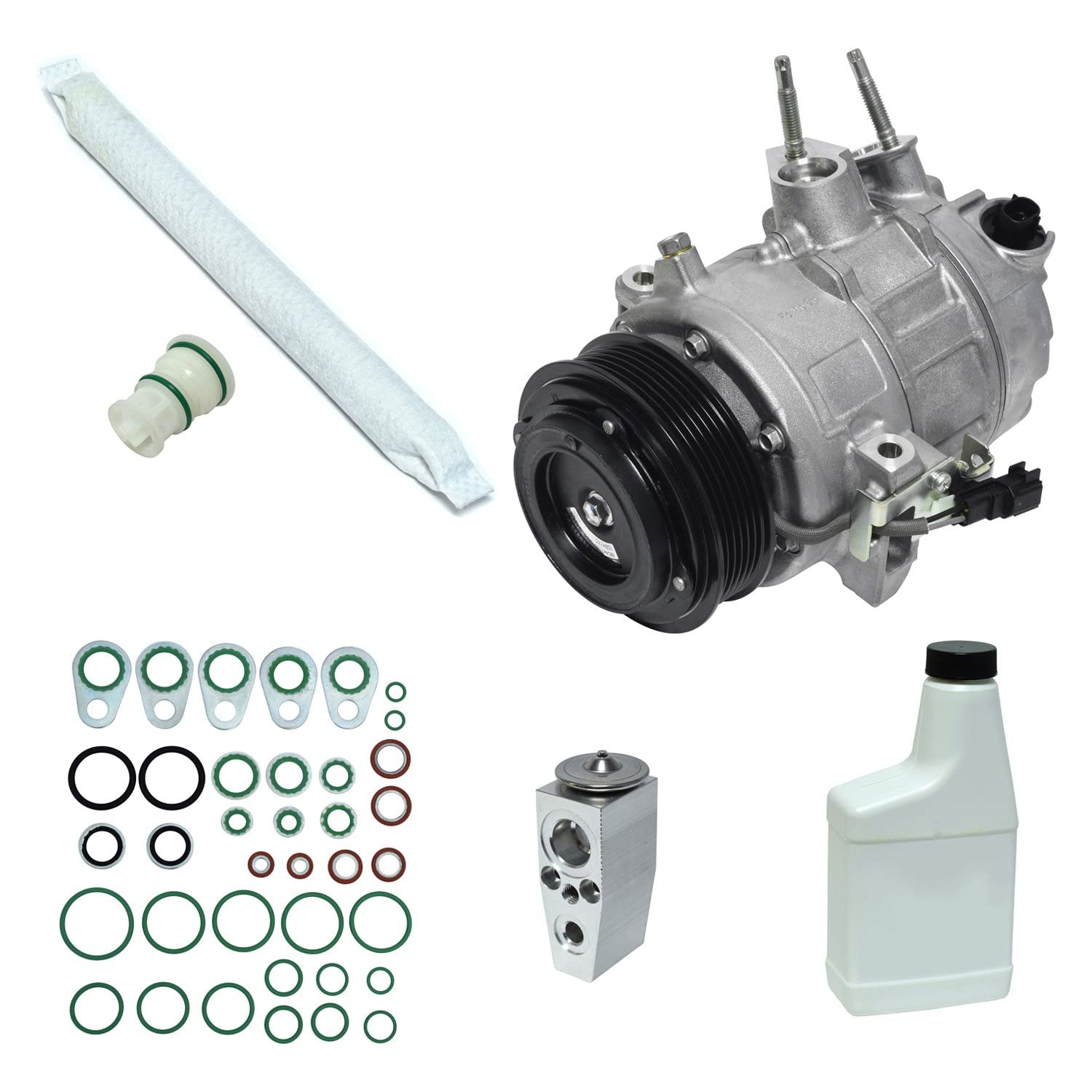 HVAC A/C Compressor Replacement Kit - Compatible with Multiple Car Models - Easy Installation - Perfect for AC Repair & Maintenance at Home or Auto Shop