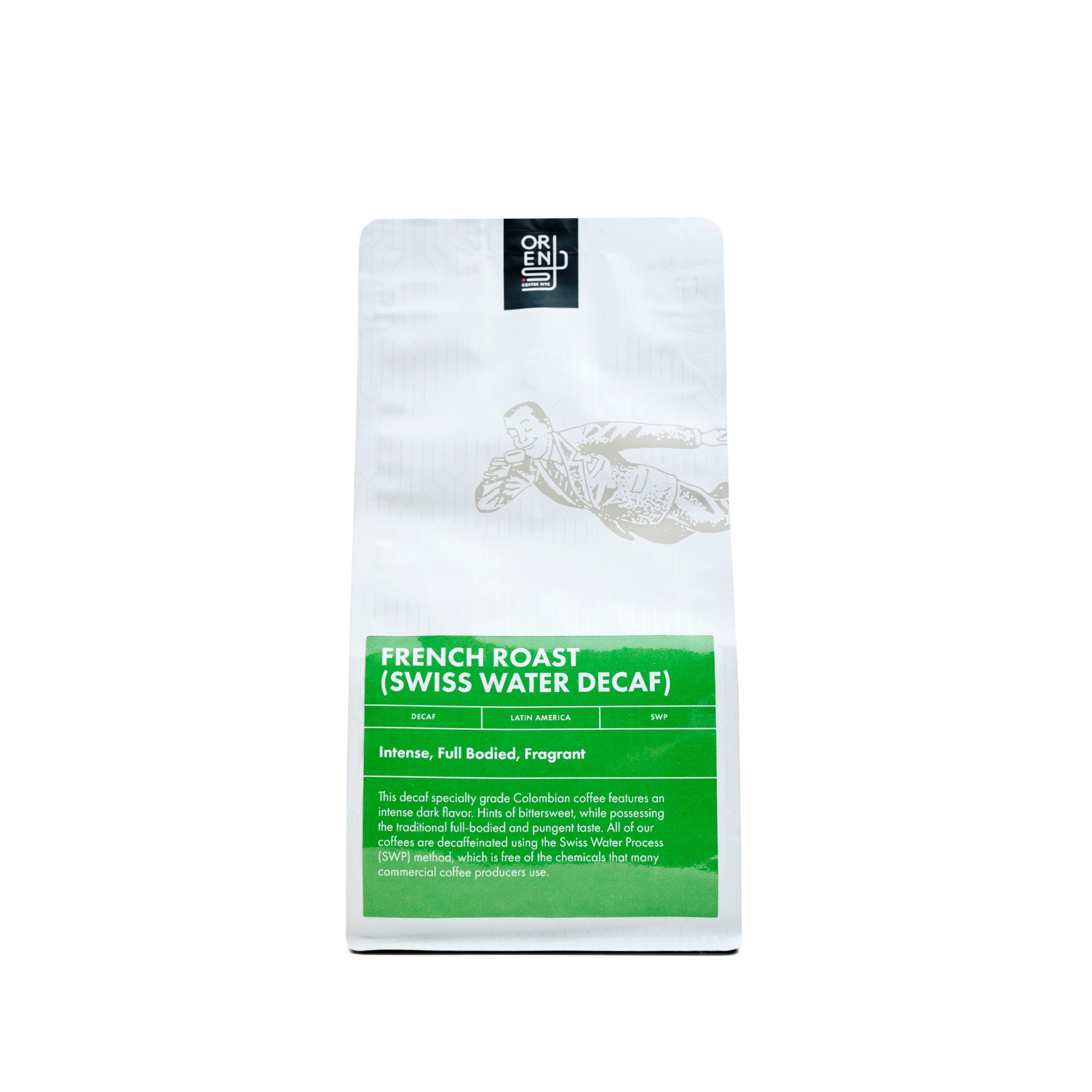 Premium Swiss Water Process Decaf French Roast Coffee Beans - Rich & Smooth Flavor for Home Brewing, Office Use & Gifts