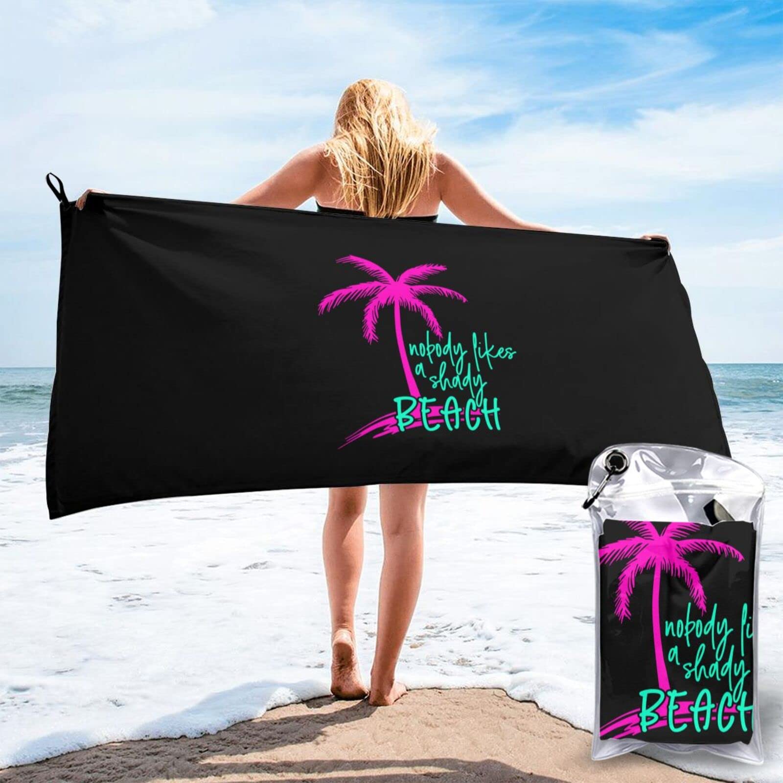 Premium Oversized Quick-Dry Microfiber Beach Towel - Ultra Absorbent, Lightweight & Sand-Free - Perfect for Pool, Beach, Travel & Yoga