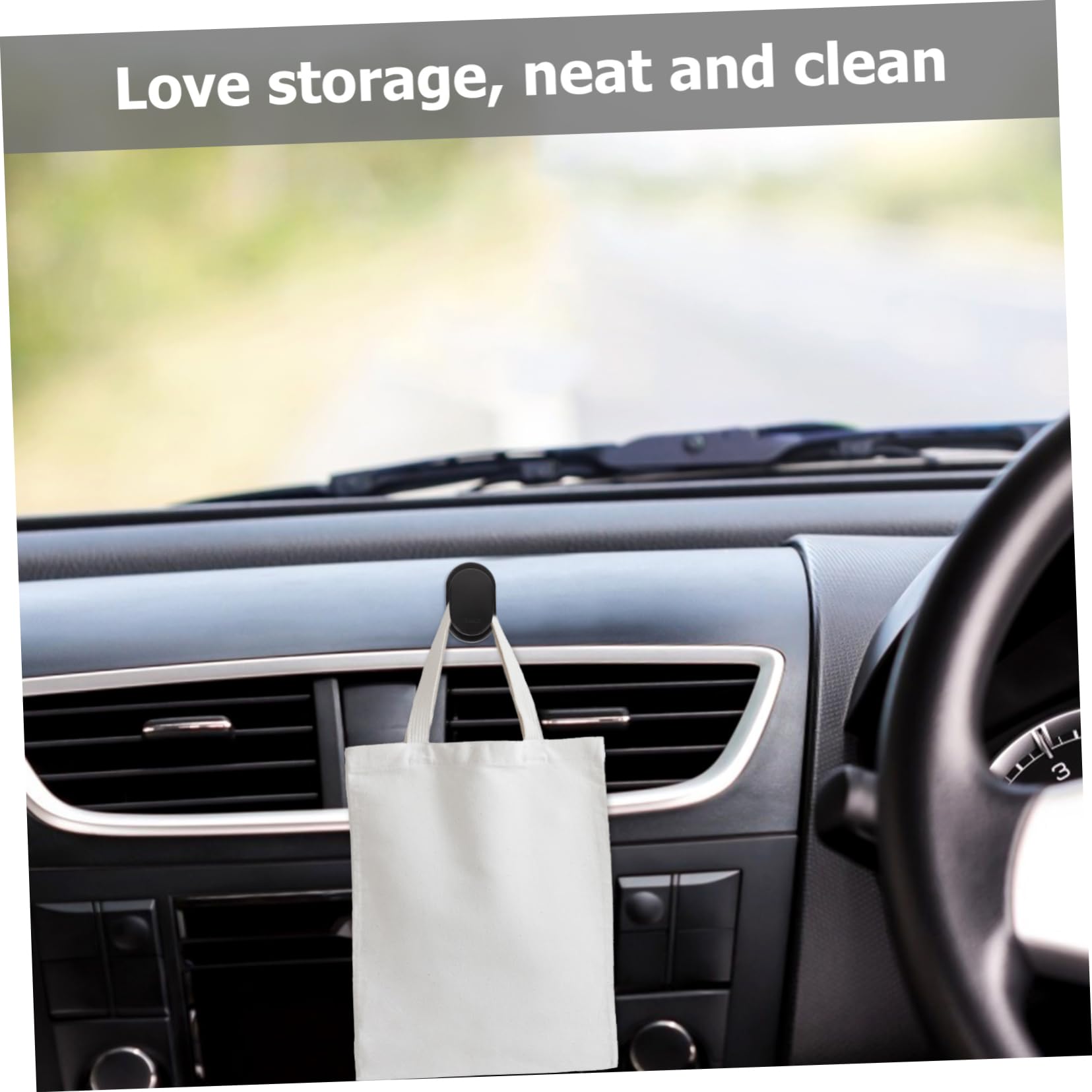 4-Pack Angoily Car Hooks - Heavy Duty Car Hanger & Headset Hook for Vehicle Organization | ABS Car Cable Organizer & Coat Hanger | Perfect for Road Trips, Groceries & Outdoor Gear Storage