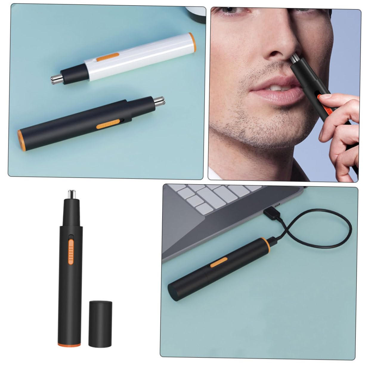 Painless Electric Nose Hair Trimmer for Men & Women - Rechargeable Portable Nose Shaver with Comfortable Design for Home & Travel Use | Perfect Grooming Kit for Personal Care and On-the-Go Hygiene
