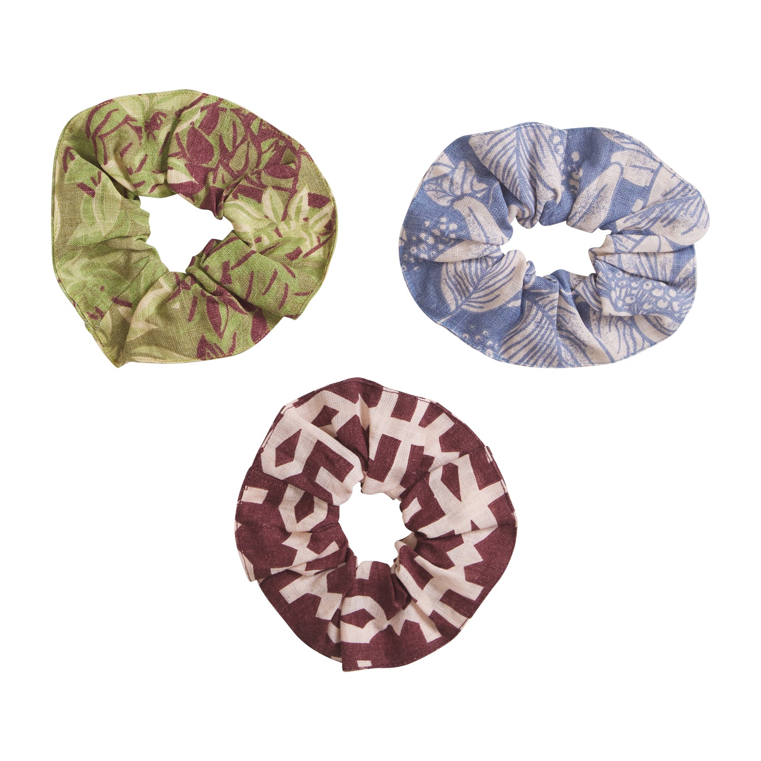 Ila Scrunchie Set - 6 Pack Hair Ties for Women, Soft & Stretchy Elastic Hair Bands for Ponytails, Buns, and Braids - Perfect for Workouts, Yoga, and Everyday Use