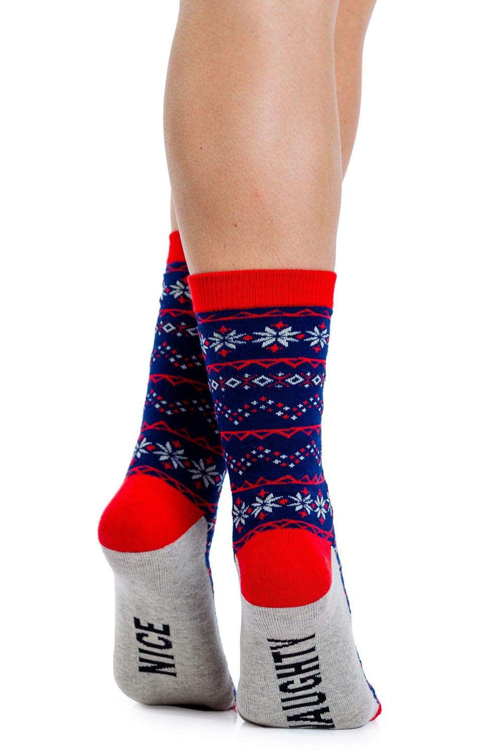 Festive Christmas Socks for Women - Funny Holiday Knee High & Crew Socks with Cute Patterns - Perfect for Xmas Parties, Gifts & Winter Outfits