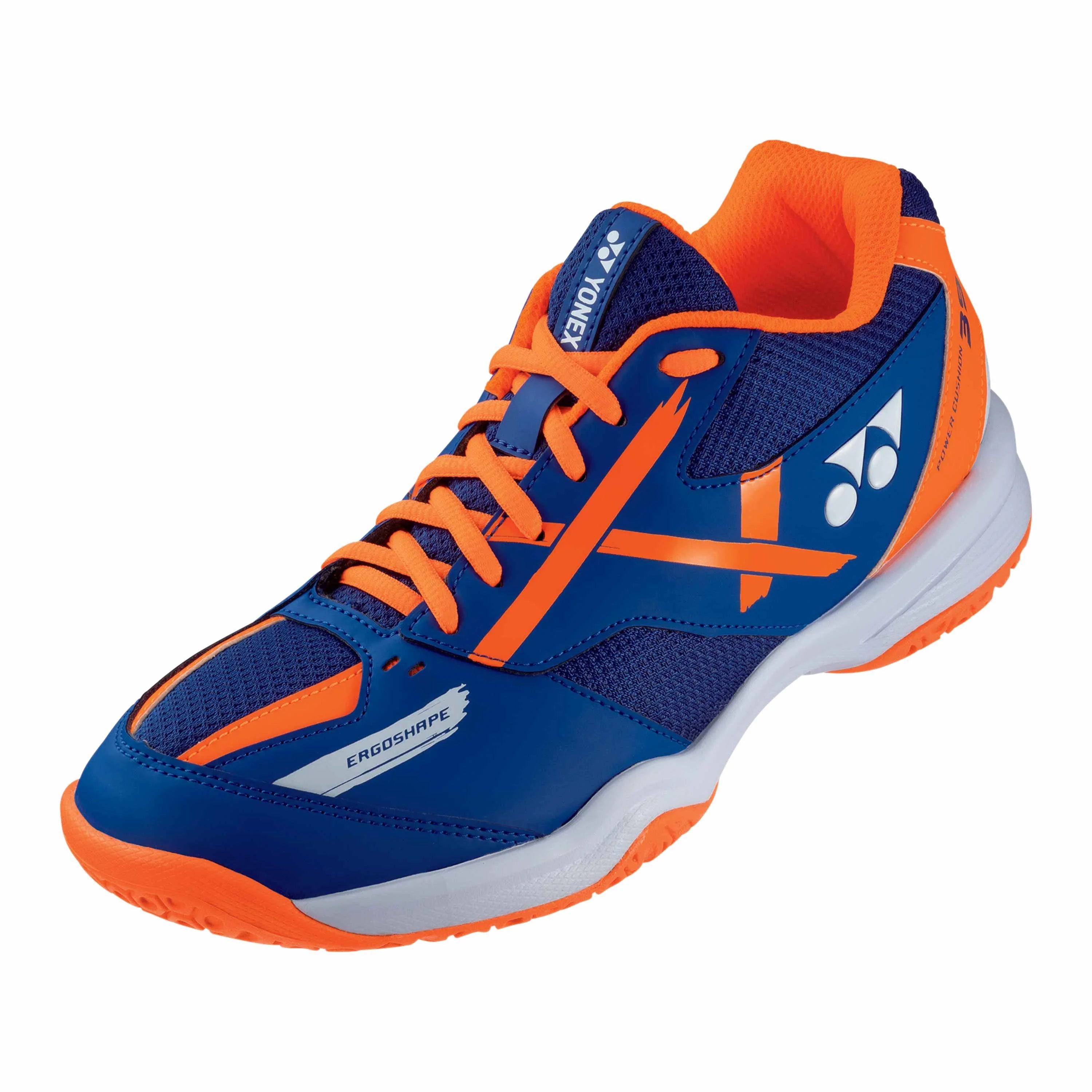 Yonex Power Cushion PC 39 Wide Unisex Badminton Shoes - Blue/Orange - Comfortable Court Shoes for Indoor Sports & Training