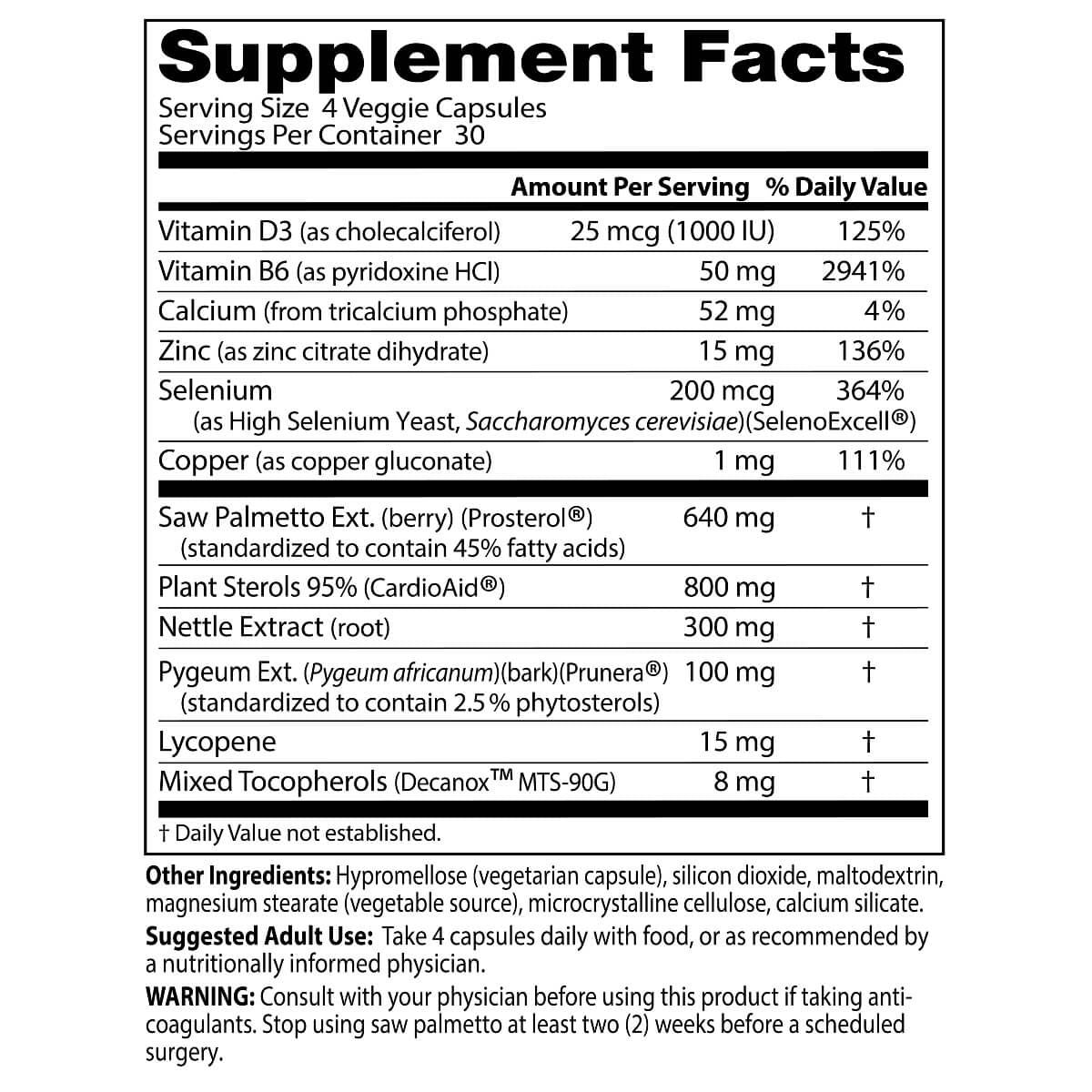 Doctor's Best Comprehensive Prostate Formula - 120 Veggie Capsules for Men's Health | Supports Urinary Function & Prostate Wellness | Daily Supplement for Active Lifestyle
