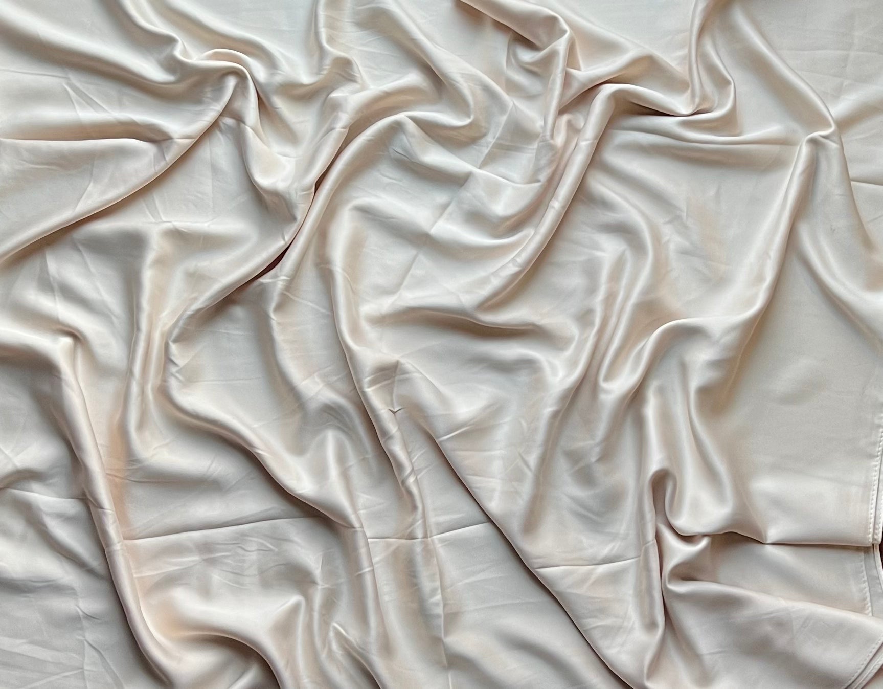 Classic Satin Pillowcase - Light Cream Color | Soft & Smooth for Hair & Skin Care | Perfect for Bedroom, Travel & Gift Giving