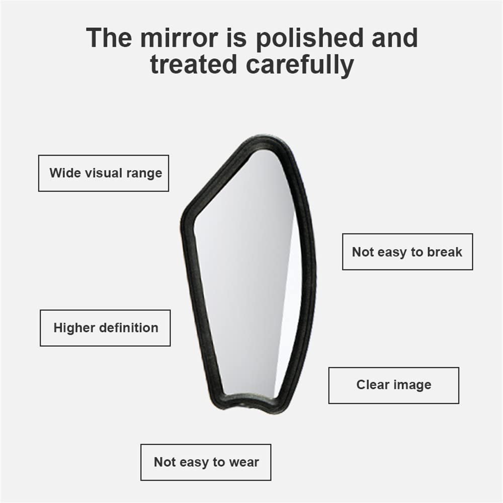 HD Handlebar Bike Mirror - Crystal Clear Glass, Safe & Durable for MTB & Road Bikes - Left Side Mount - Perfect for Cycling Safety & Rearview Visibility