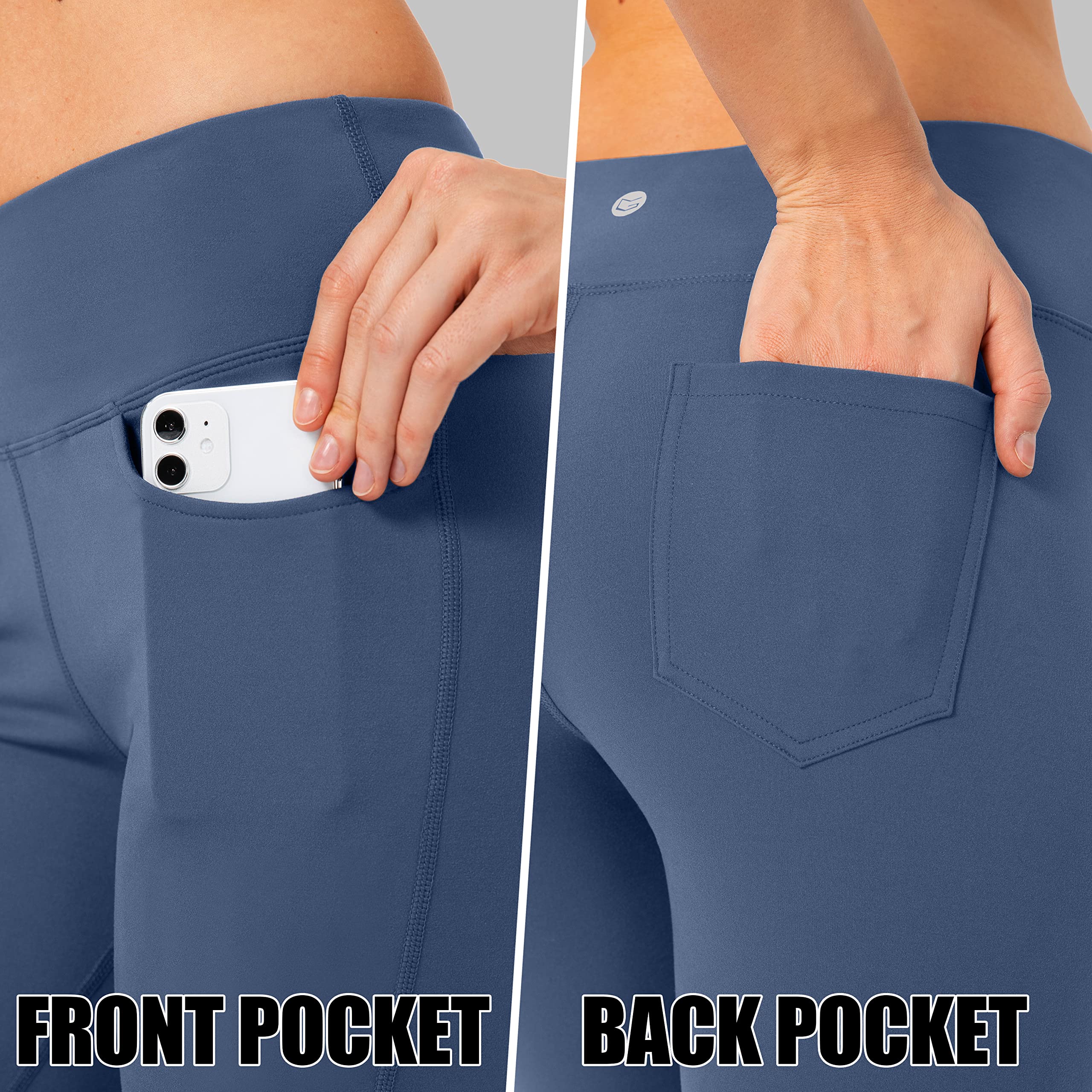 G Gradual Women's High Waist Bootcut Yoga Pants with 4 Pockets - Stretchy Work Dress Pants for Yoga, Office & Casual Wear