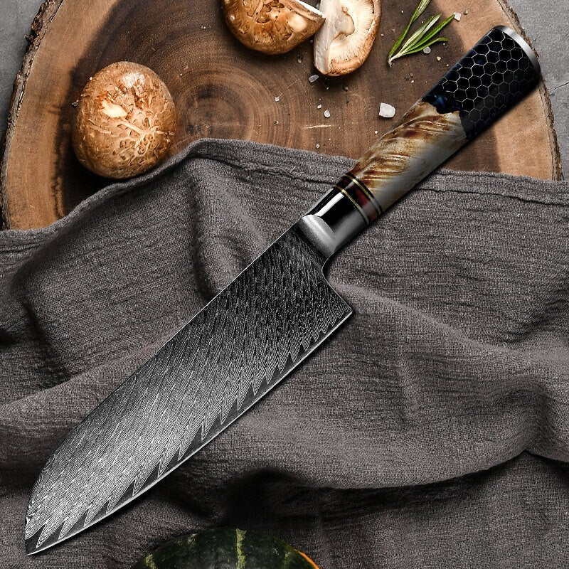 Premium Yamato Damascus Steel Chef Knife - 8
