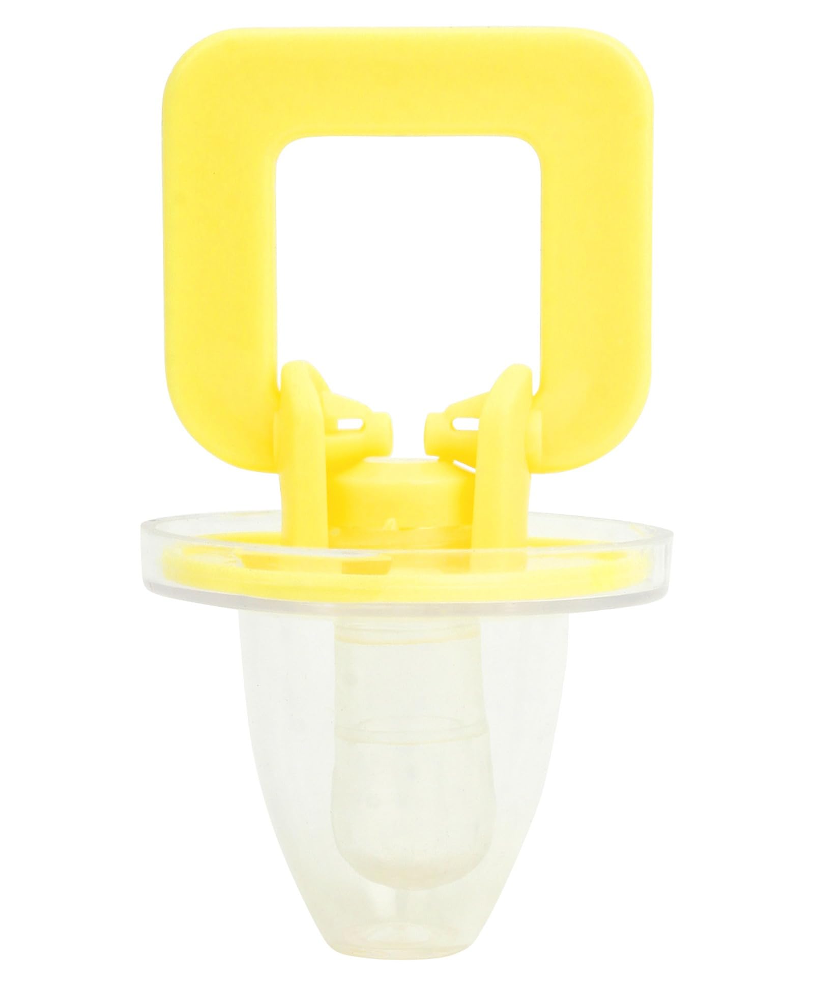 Joy Buzz BPA-Free Silicone Pacifier & U-Shape Toothbrush Combo for Babies 0-12 Months - Safe Infant Oral Care Set for Teething Relief & Early Dental Hygiene (Yellow & Blue) - Perfect for Soothing, Cleaning & Developing Healthy Teeth