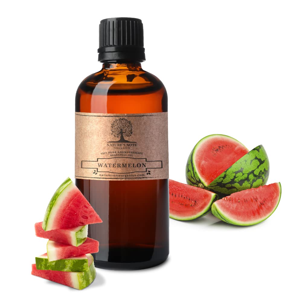 100% Pure Watermelon Essential Oil for Aromatherapy & Diffusers | Nature's Note Organics | 1 Fl Oz | Perfect for Relaxation, Massage & DIY Skincare