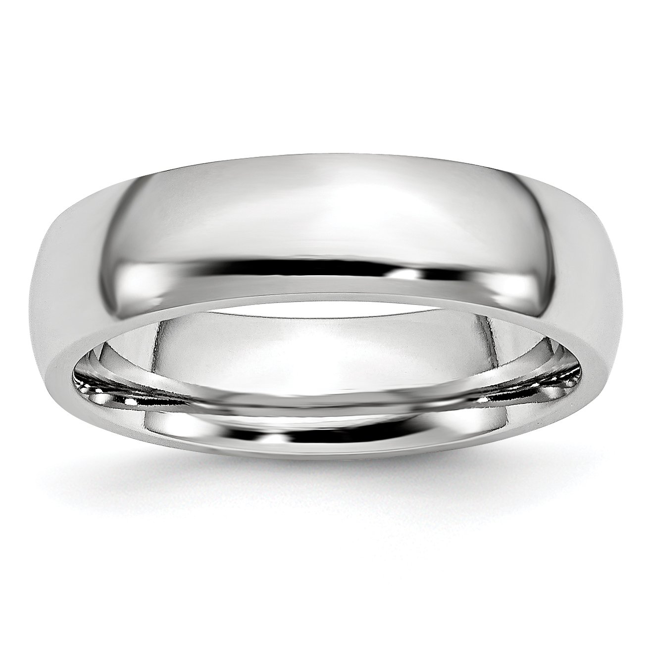 Men's Cobalt Wedding Band Ring - 6mm Polished Comfort Fit Tungsten Carbide Ring for Men - Perfect for Engagement, Wedding, Anniversary & Everyday Wear
