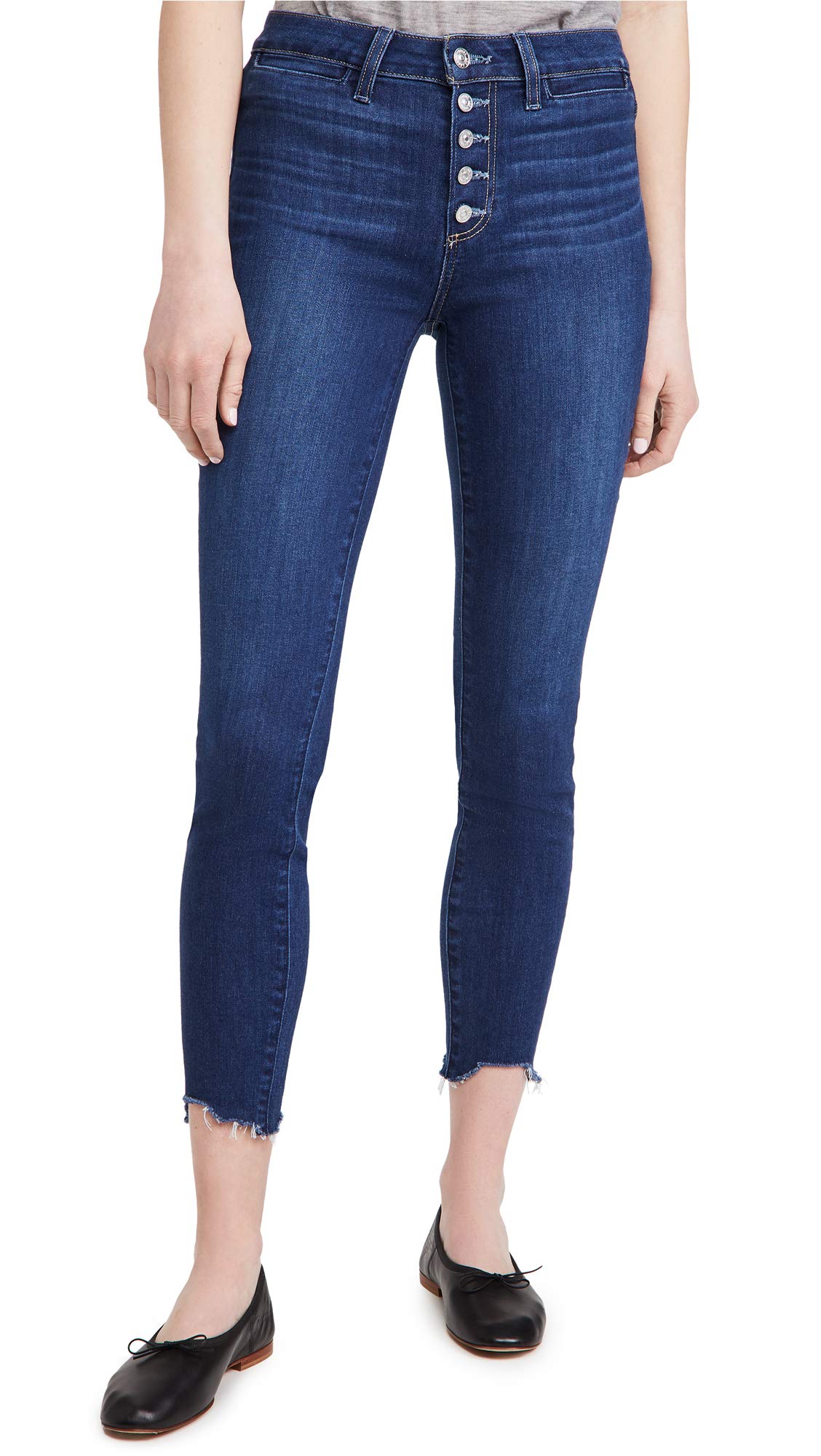 PAIGE Women's Hoxton High Rise Ankle Jeans - Slim Fit Stretch Denim Pants for Casual & Work Outfits | Perfect for Everyday Wear & Office Style