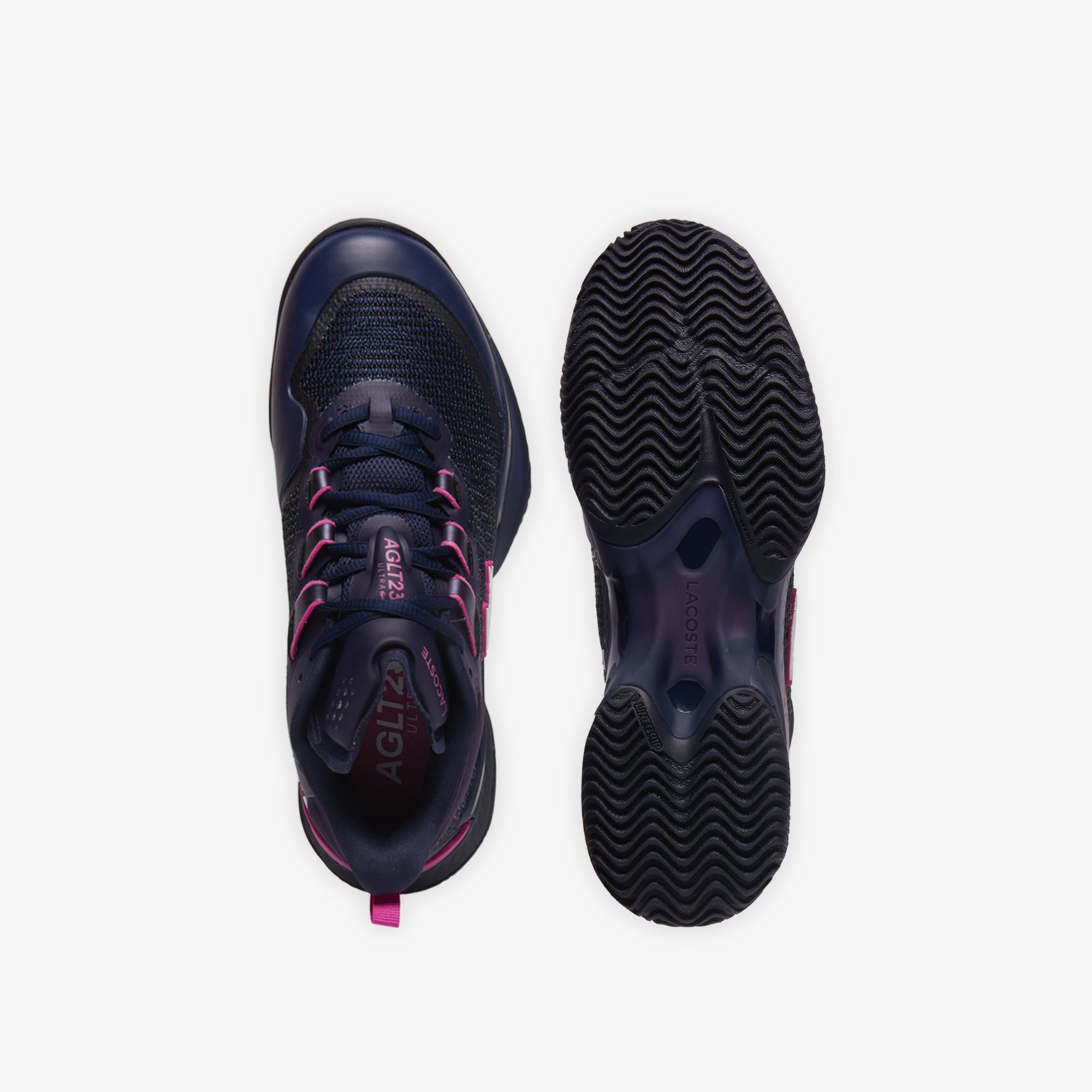 Lacoste Women's AG LT23 Ultra Tennis Shoes - Lightweight & Comfortable Sneakers for Women in Navy/Pink - Perfect for Running, Gym Workouts & Casual Wear