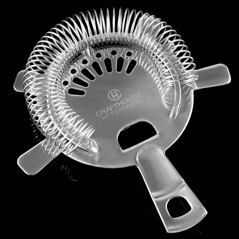 Premium Hawthorne Strainer by Crafthouse - Fine Mesh Cocktail & Bar Tool for Mixing, Filtering Herbs & Craft Cocktails - Perfect for Home Bars & Professional Bartenders