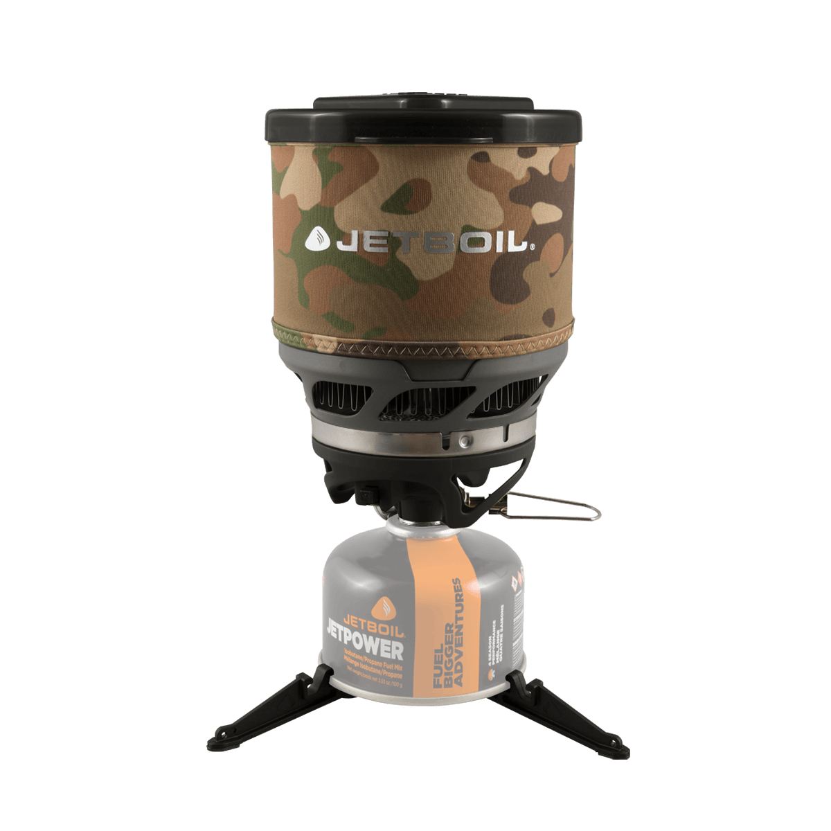 Jetboil MiniMo Camping Stove - Compact & Lightweight Portable Cooking System for Backpacking, Hiking & Outdoor Adventures (Camo Design)
