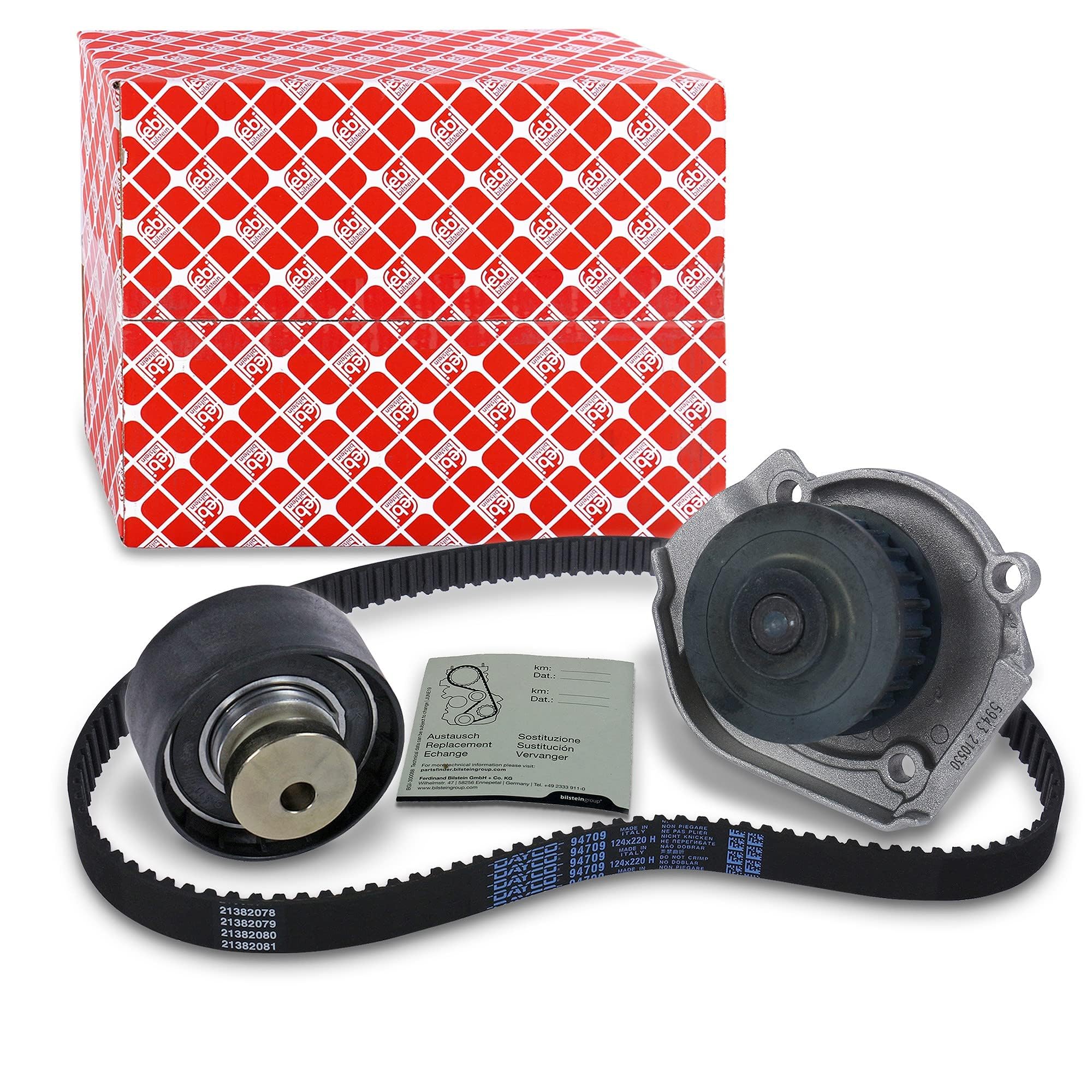 Febi Bilstein 32745 Timing Belt Kit with Water Pump - Complete Engine Timing Kit for BMW, Mercedes, Audi, VW - Perfect for DIY Car Repairs & Maintenance