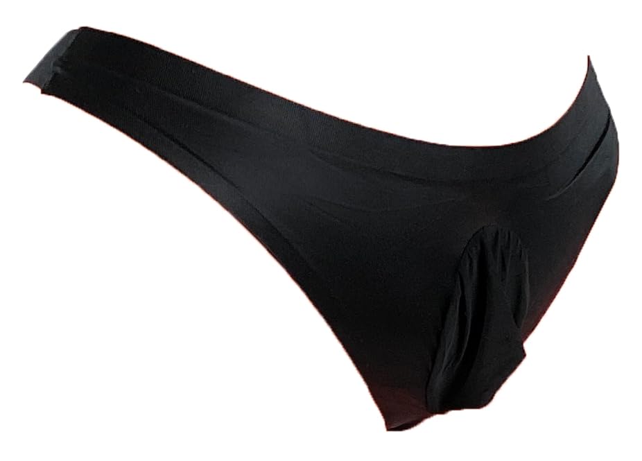 Breathable Stretch Men's Ice Silk Bikini Briefs with Support Pouch - Soft Underwear for Comfort & Support - Perfect for Daily Wear, Sports & Travel