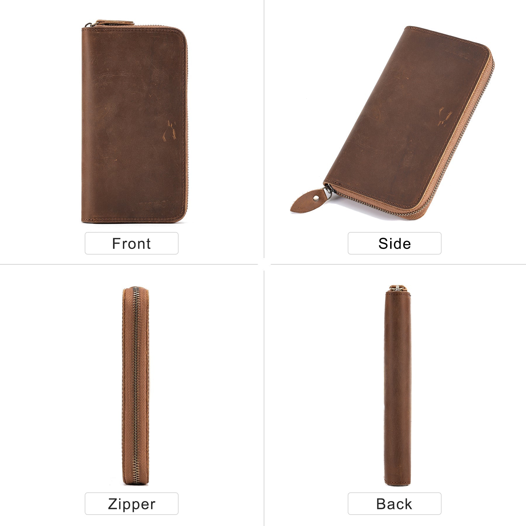 Premium RFID Blocking Leather Wallet for Men - Slim Bifold Design with Multiple Card Slots - Ideal for Travel, Business & Everyday Use
