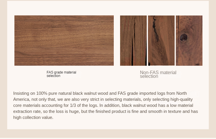Premium Black Walnut & Ash Solid Wood Tea Table - Rustic Modern Coffee Table for Living Room, Lounge, or Office - Handcrafted Hardwood Furniture for Home Decor