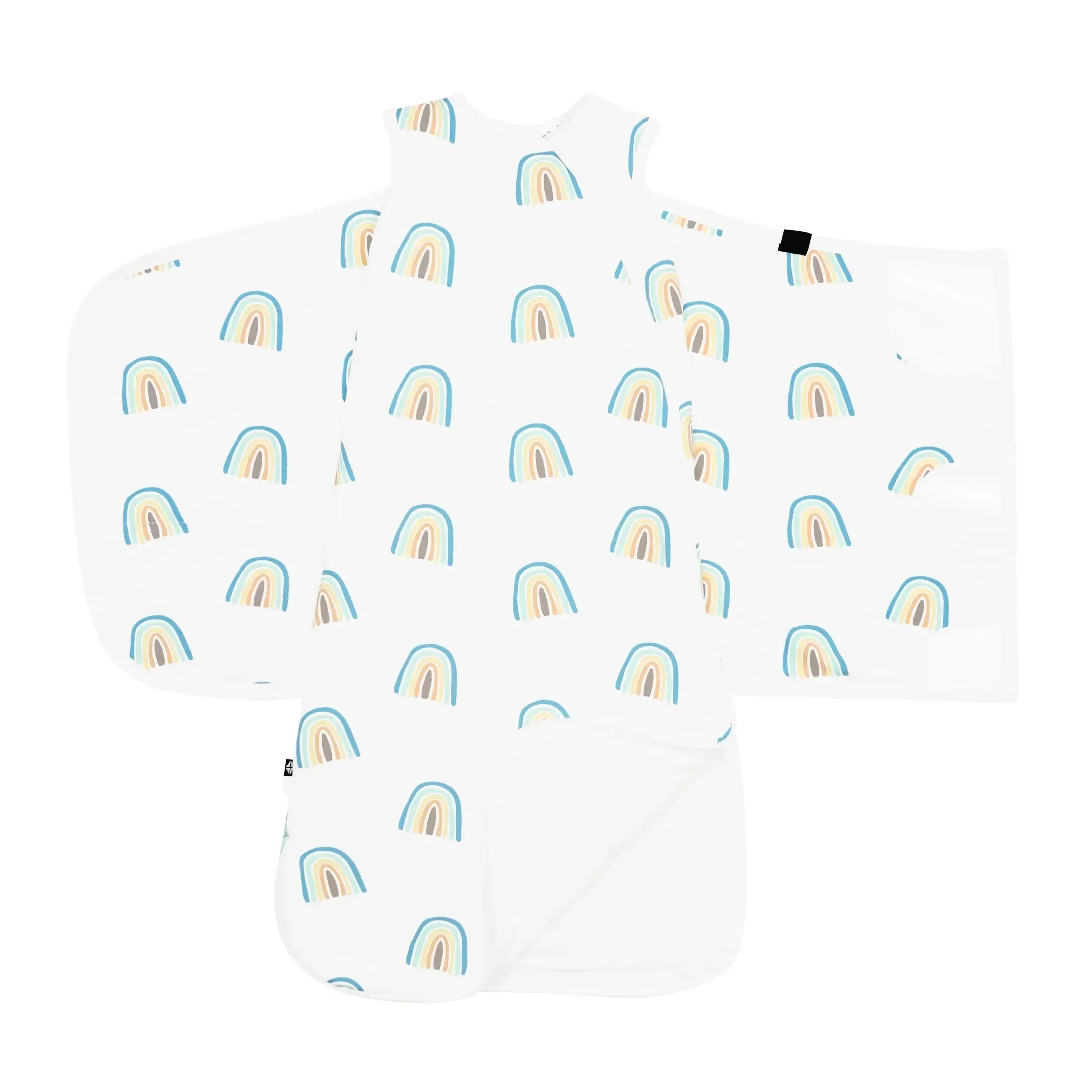 Kyte Baby Sleep Sack Swaddle Blanket - 1.0 TOG Makai Rainbow - Soft Baby Sleeping Bag for Newborns & Infants - Perfect for Nursery, Daycare & Travel
