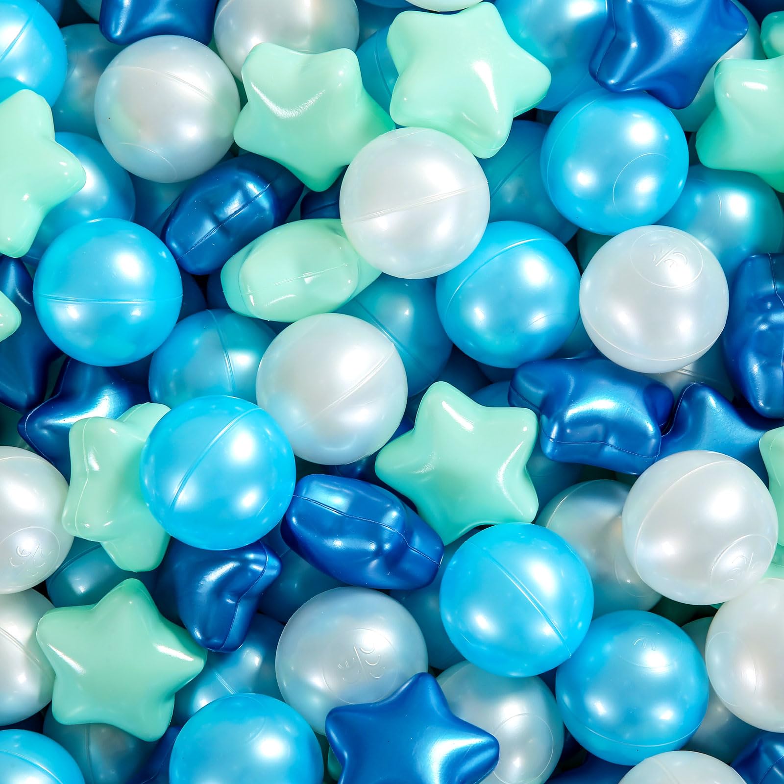 100pcs Soft Plastic Ball Pit Balls for Kids - Colorful Play Tent & Kiddie Pool Toys | Safe Toddler Birthday Gift, Christmas Present | Perfect for Indoor Playrooms, Daycare Centers & Party Decorations
