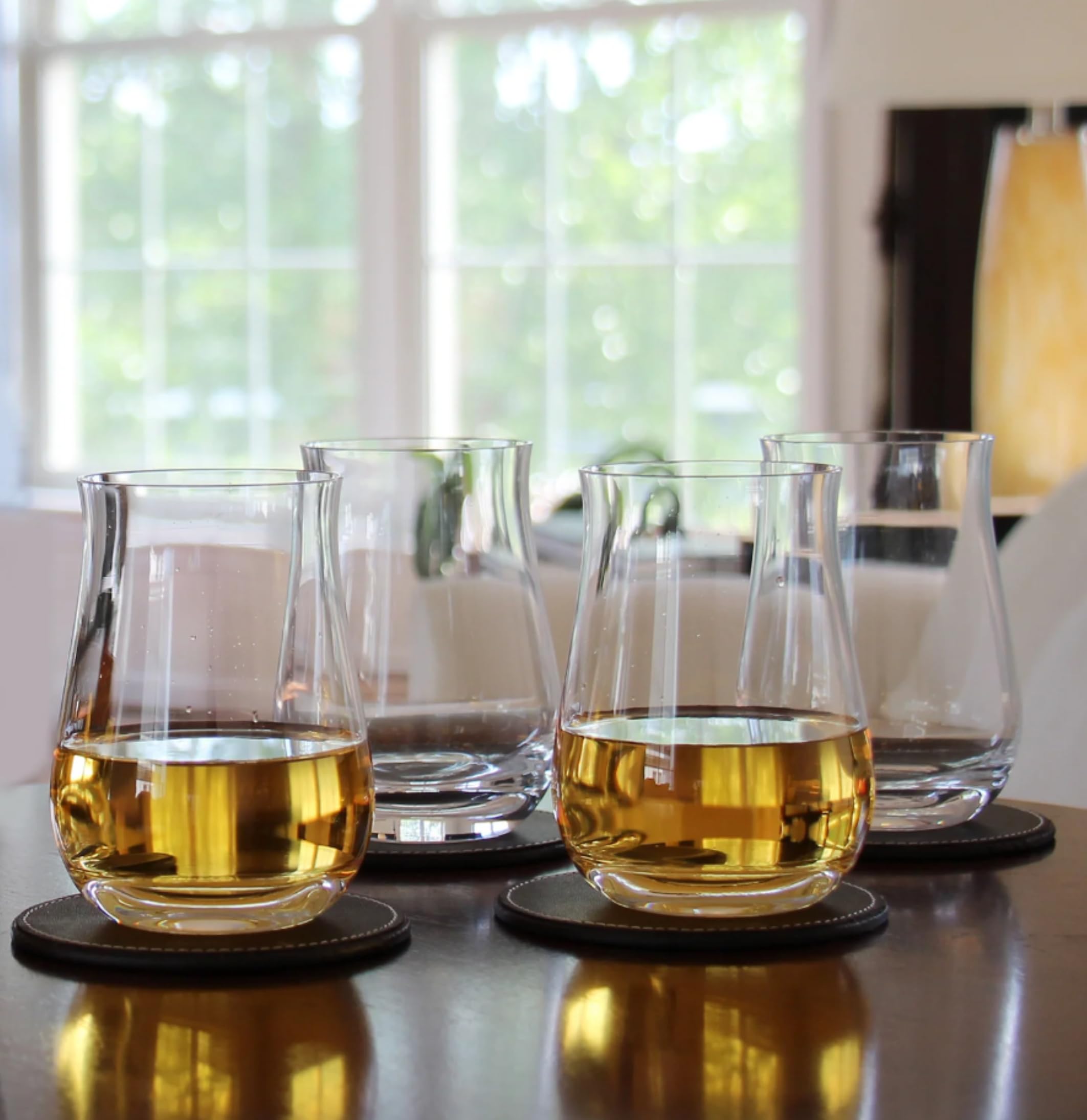 Premium Ravenscroft Crystal Thomas Jefferson 5-Piece Decanter Gift Set - Elegant Whiskey Decanter with Glasses for Bourbon, Scotch & Liquor - Perfect for Home Bars, Weddings & Luxury Gifts