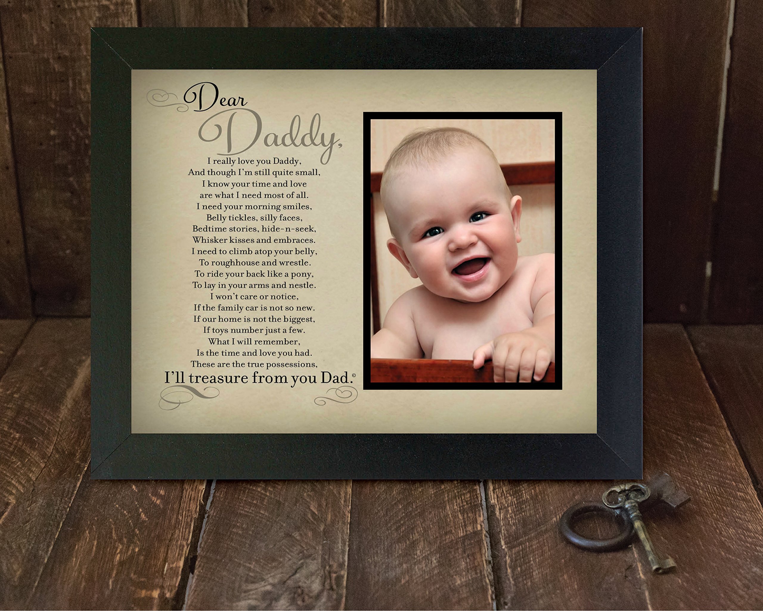 Personalized Picture Frame for Dad - Sentimental Gift from Child - Perfect for Father's Day, Birthday & Grandparent's Day