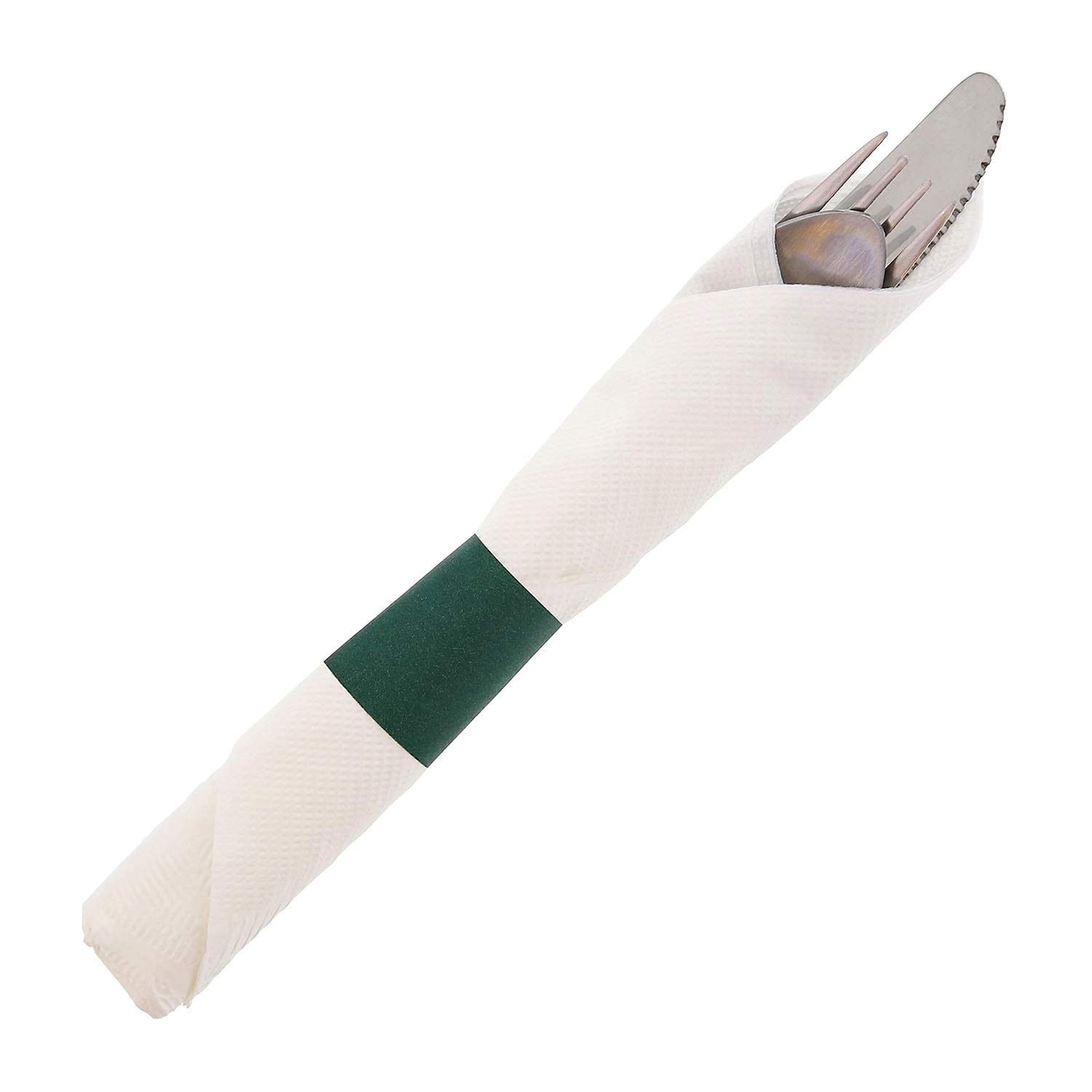 Premium Royal Hunter Green Napkin Bands with Self-Sealing Glue - Strong Bond Paper Construction - Case of 20,000 - Perfect for Weddings, Catering Events & Restaurant Table Settings