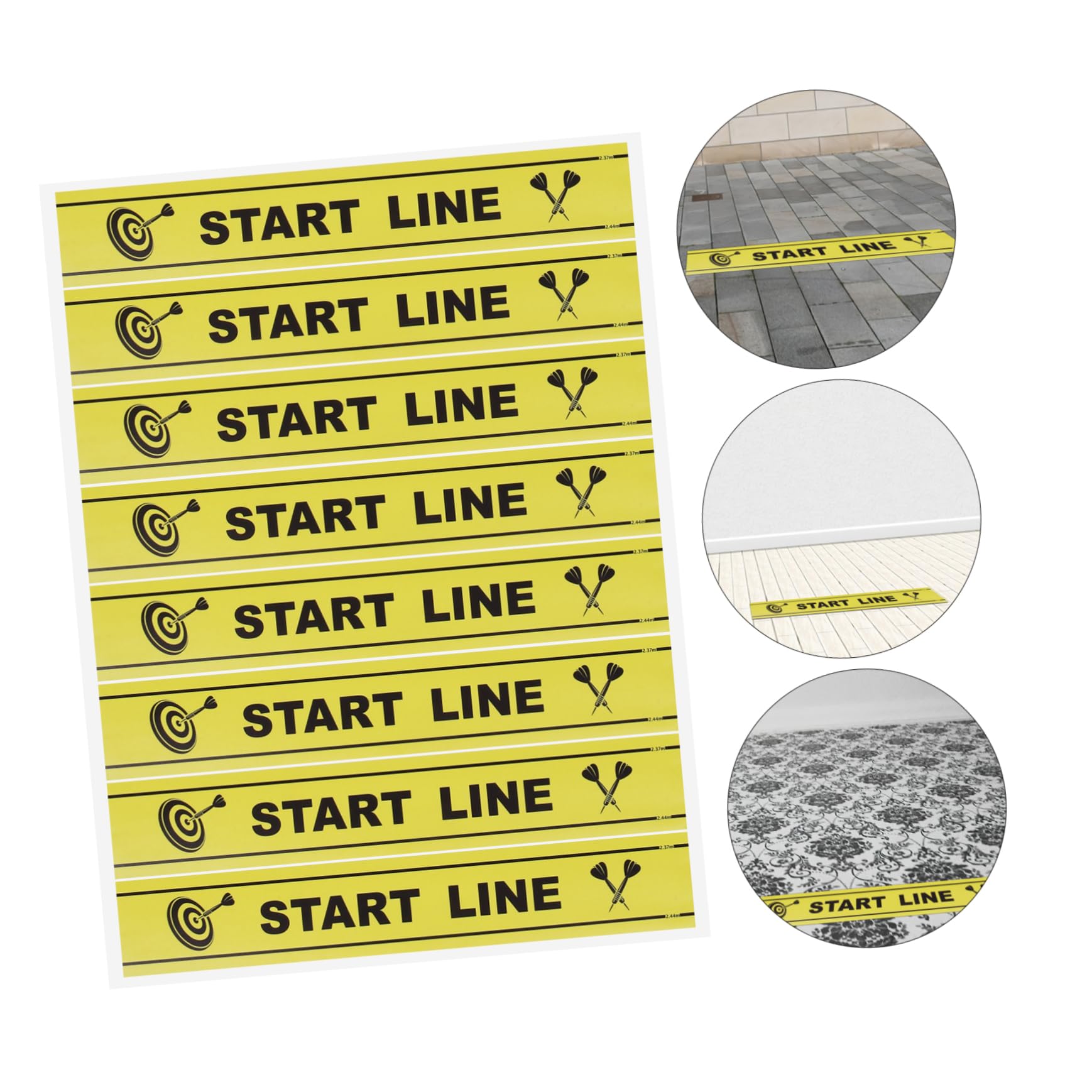 BRIGHTFUFU Mat Game Marker Set - Throw Line Party Game Supplies for Accurate Throwing - Perfect for Outdoor Sports, Backyard Fun, and Family Gatherings