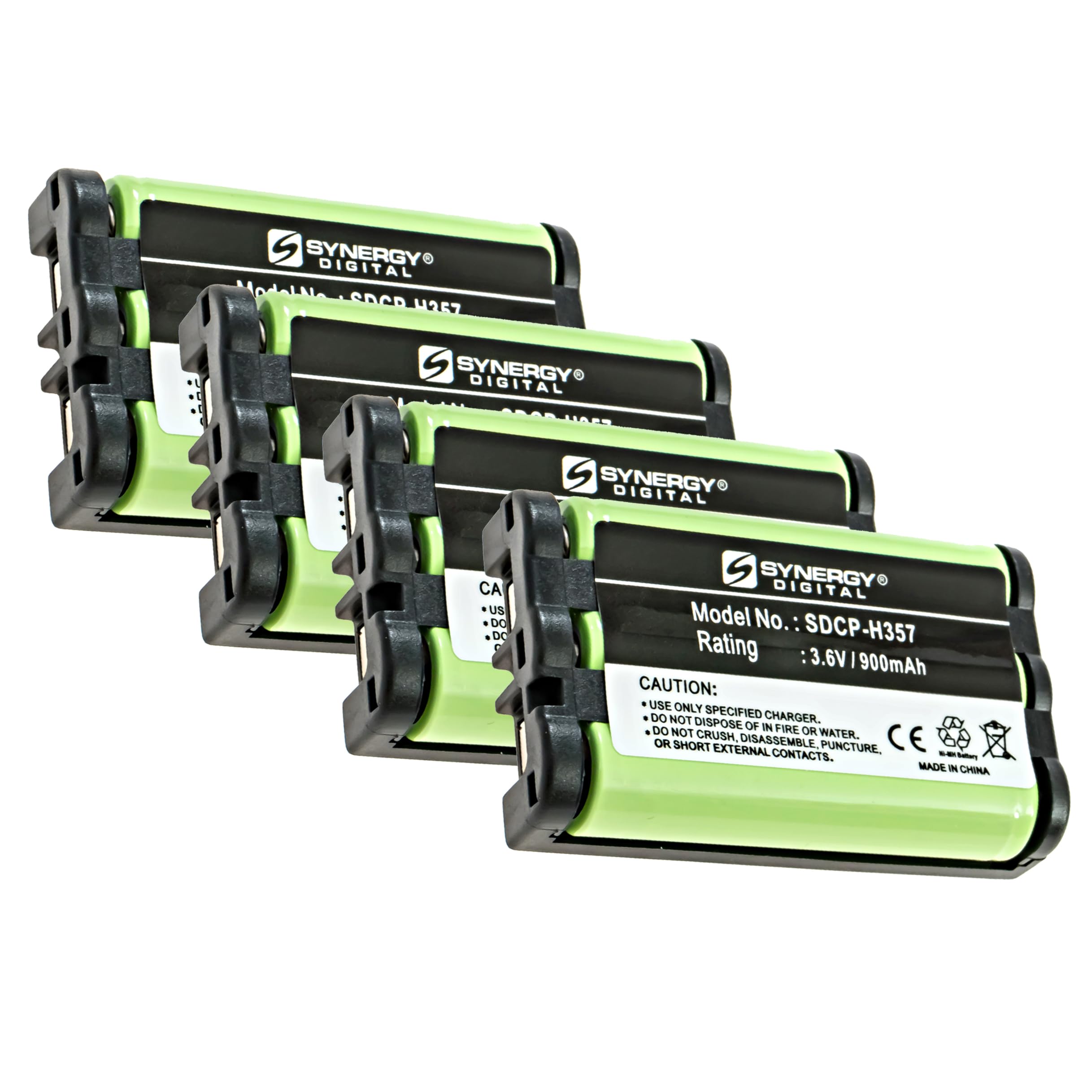 Synergy Digital Cordless Phone Batteries - 4-Pack Ni-MH 3.6V 800mAh Replacement for Sony BBTY0545001 & Uniden BT-0003 - Perfect for Home/Office Cordless Phones & Long-Lasting Backup Power