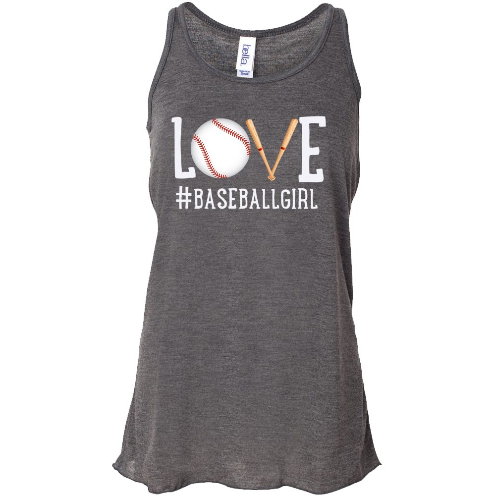 Baseball Tank Top for Women - Soft & Comfortable Charcoal Gray Athletic Shirt | Perfect for Baseball Games, Workouts & Casual Wear