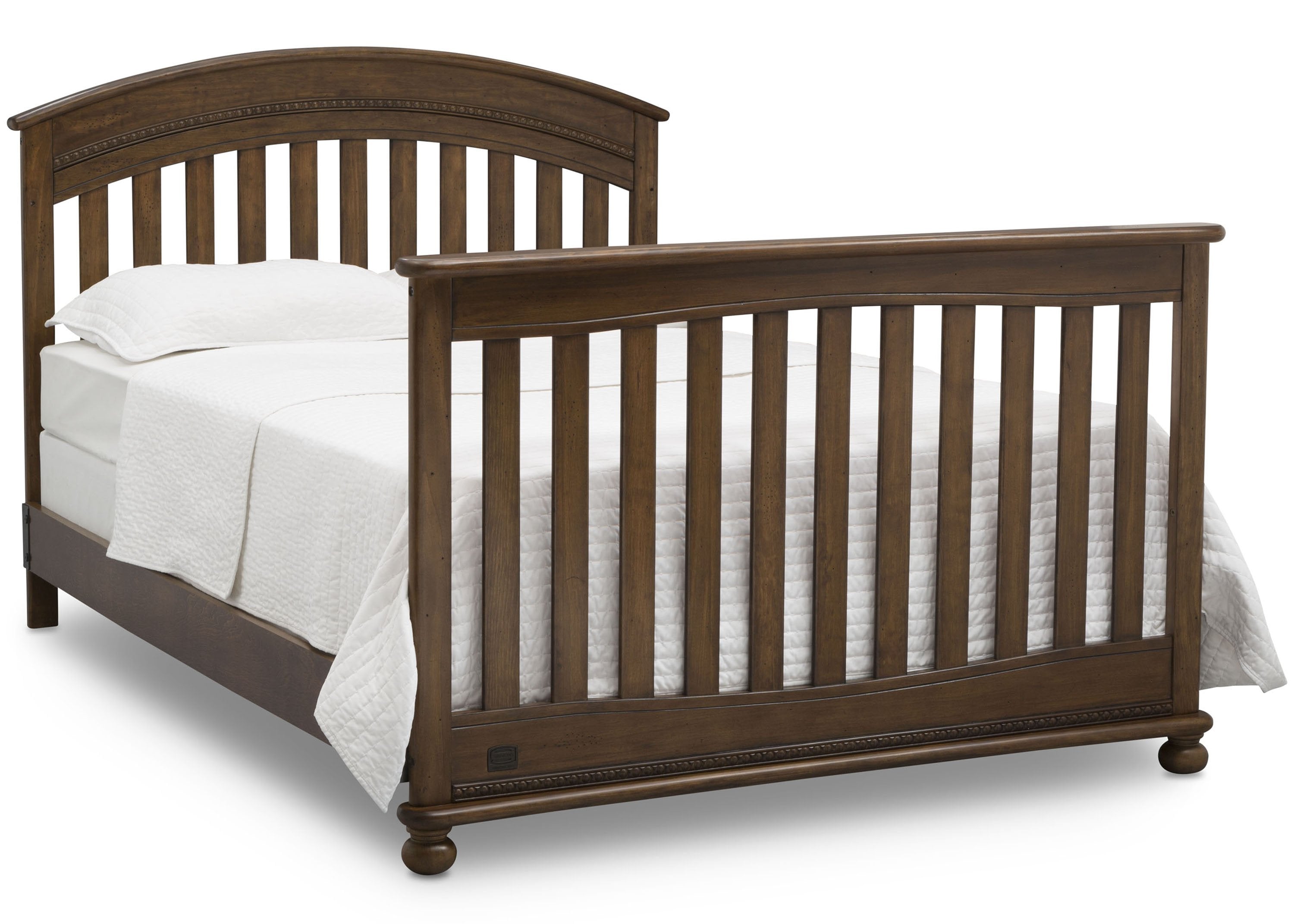 Aden 4-in-1 Convertible Baby Crib - Toddler Bed, Daybed & Full-Size Bed - Safe & Stylish Nursery Furniture for Newborns to Teens - Perfect for Bedrooms, Daycare & Guest Rooms