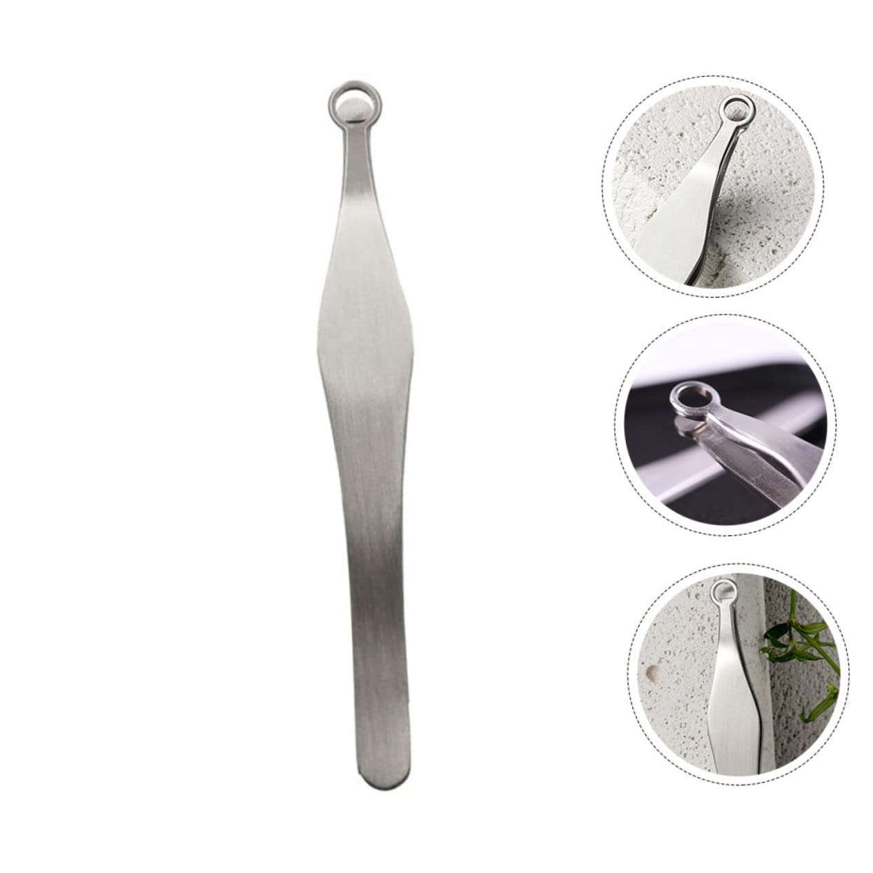 1pc Stainless Steel Nose Hair Scissors - Professional Nasal Hair Trimmer & Eyebrow Grooming Tool for Men - Painless Nose Hair Removal, Beard & Mustache Trimming - Perfect for Travel, Home & Personal Grooming Kit