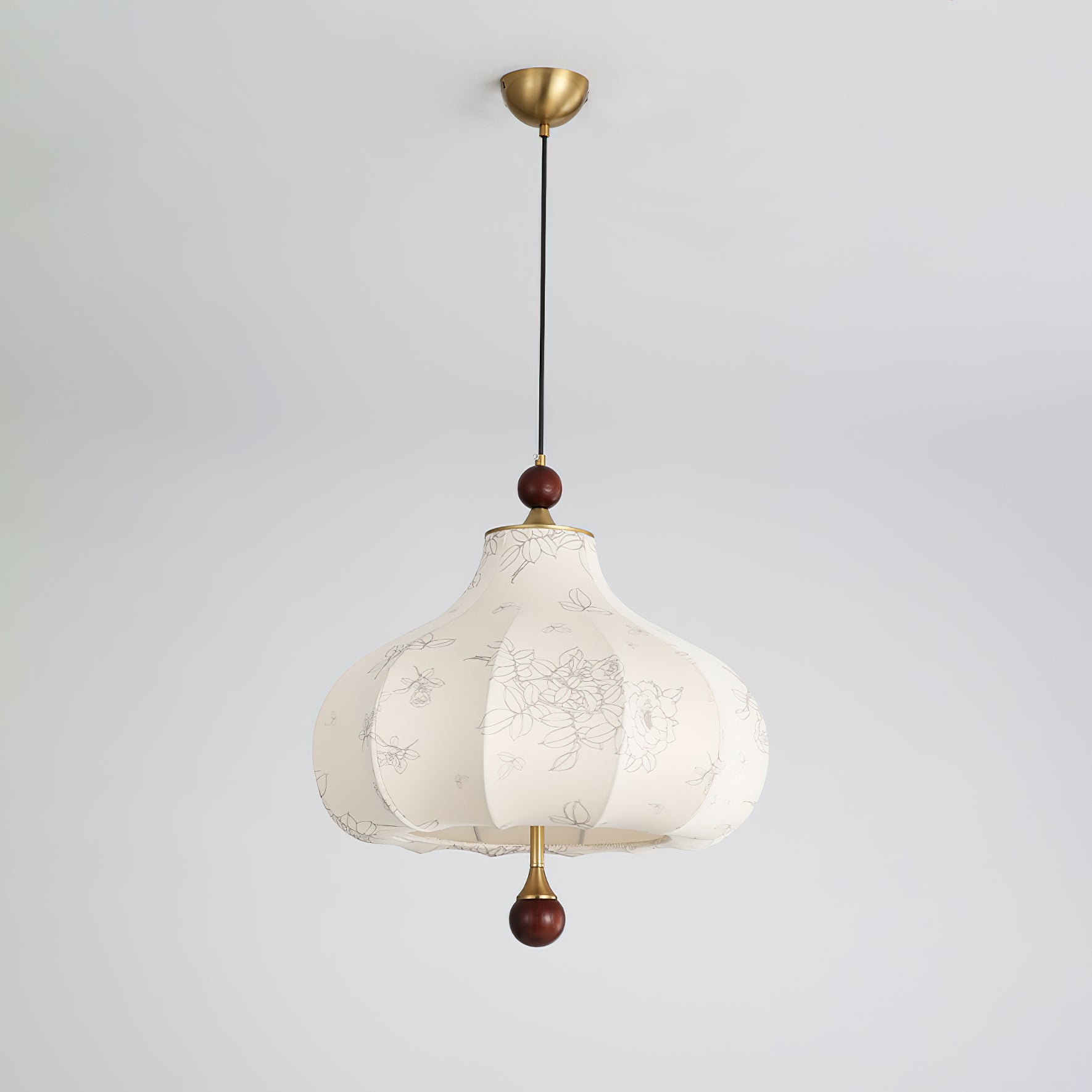 Elegant Chestnut Bloom Pendant Lamp - Modern Handmade Rattan Hanging Light Fixture for Dining Room, Bedroom, or Living Room Decor