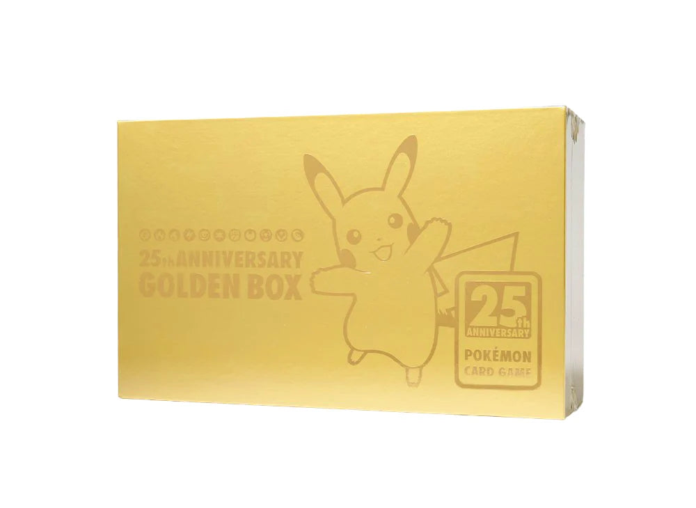 25th Anniversary Golden Box Pokemon Card Game - Rare Collectible Trading Cards for Fans & Players - Perfect for Gifts, Battles & Nostalgic Fun