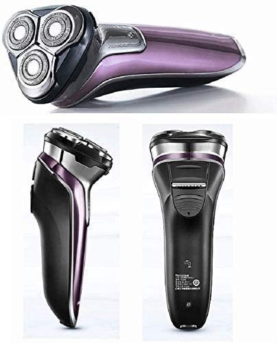 Rechargeable Electric Razor for Men - Waterproof Wet & Dry Rotary Shaver with Pop-up Trimmer & LED Display | Perfect for Travel, Gym & Daily Shaving