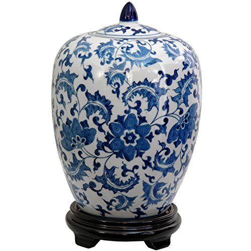 Floral Blue/White
