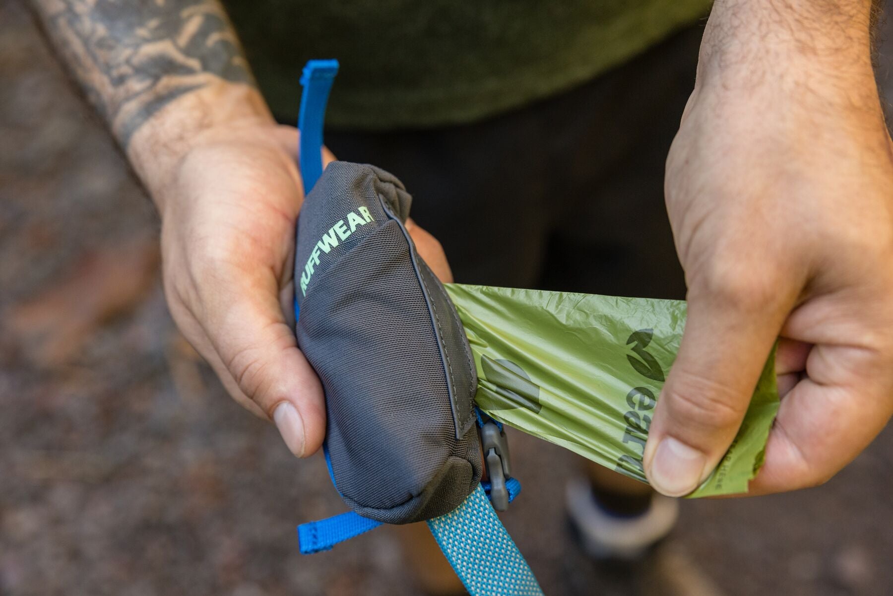 Ruffwear® Compact Stash Bag Mini™ - Portable Spring Mountains Design for Hiking, Camping & Outdoor Adventures | Durable Dispensable Pouch for Dogs & Pets