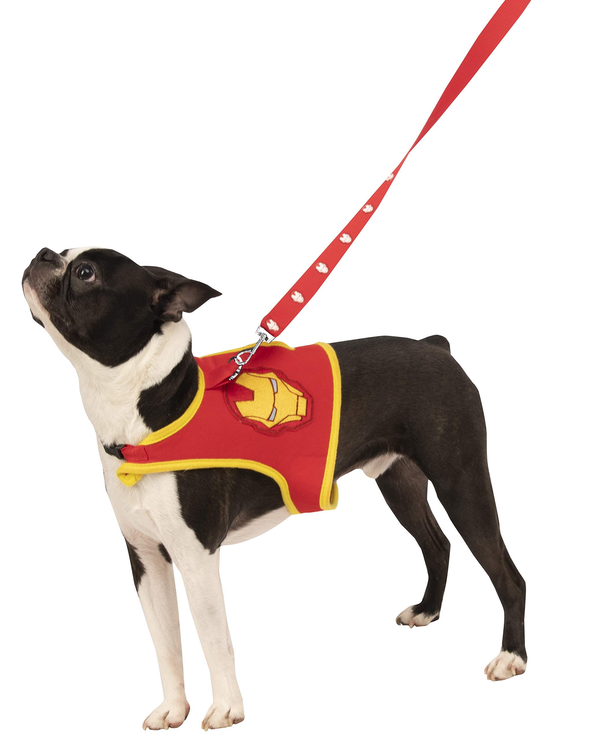 Rubie's Marvel Classic Iron Man Pet Leash and Harness for Large Dogs - Superhero Costume Accessory for Cosplay, Halloween & Comic Con