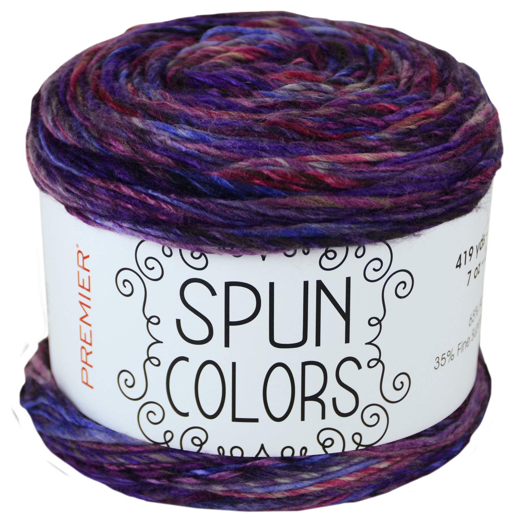 Premium Spun Colors - Superwash Merino Wool Blend Worsted Weight Roving Yarn for Knitting, Crocheting & DIY Crafts | Soft & Durable Handmade Yarn for Sweaters, Scarves & Blankets
