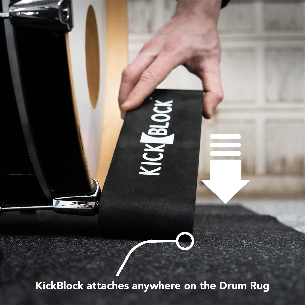 Premium Drum Rug with Bass Drum Anchor - 6'6