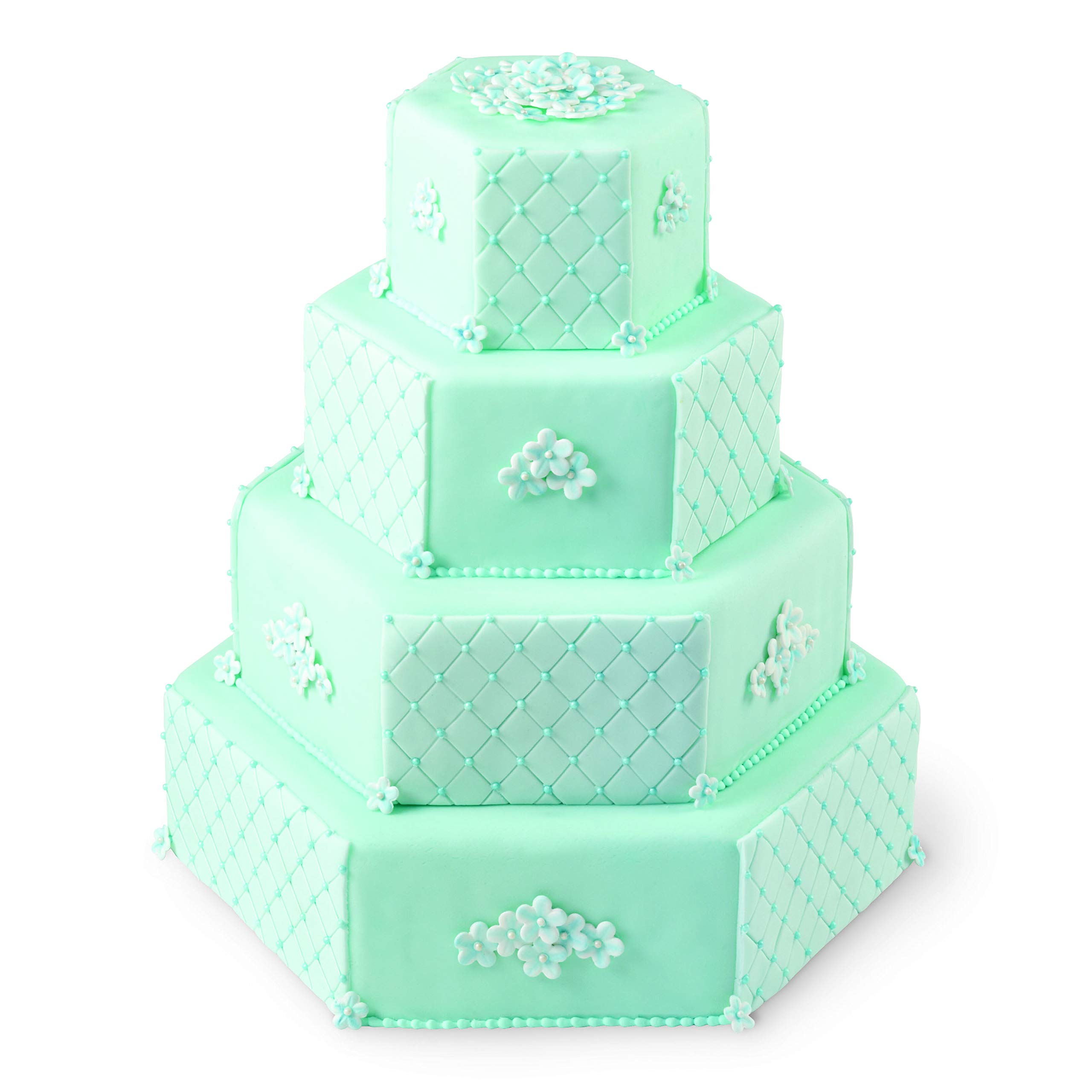 Wilton Performance Pans 4-Piece Aluminum Hexagon Cake Pan Set for Baking, Decorating & Layered Cakes - Perfect for Birthdays, Weddings & Special Occasions
